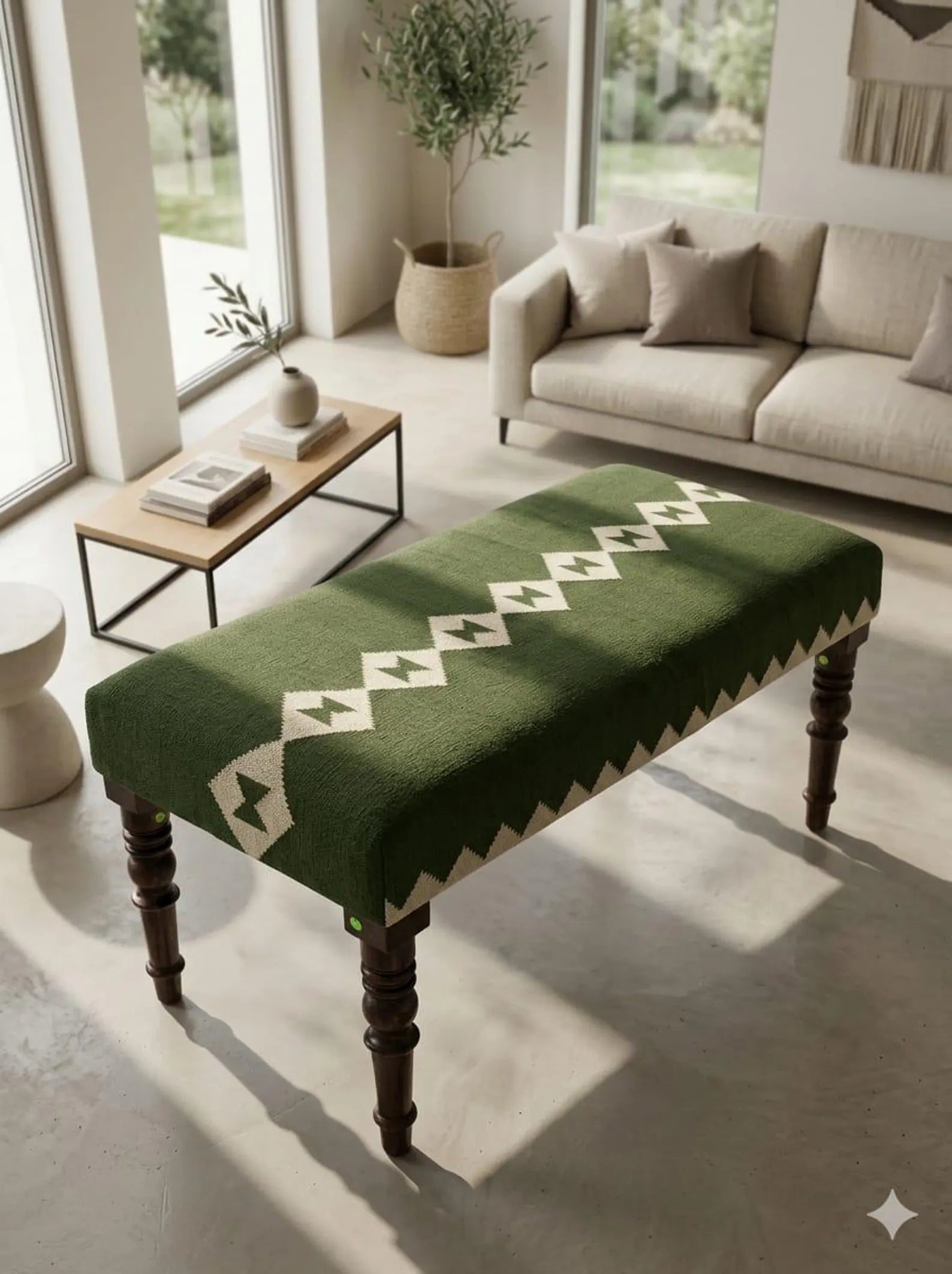 Kilim Bench, Handmade BenchOriental Bench, Bedroom Bench, Vintage Rug Bench, , Rustic Bench, Entryway Bench, Living Room Bench