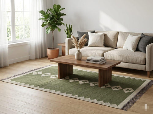 Handwoven Wool Jute Kilim Rug Runner,Boho Area Rug, Hallway Runner ,Living Room Rug, Warm Winter Handmade Indian Rug